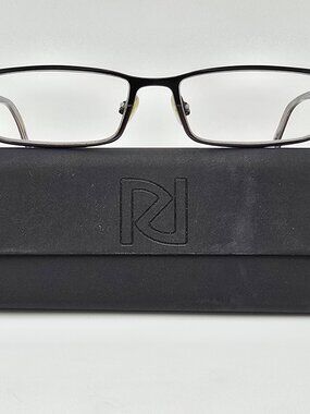 Randy Jackson 1003 C.021 Black Gunmetal Eyeglasses Frame w/ Flexhinge and Case